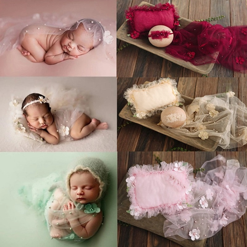 Home Textiles Blanket - Pasgeboren Fotografie Wrap Deken Mesh Achtergrond