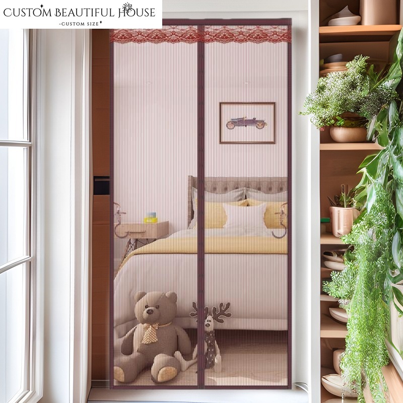 Home Textiles Luxury Curtains - Thuis Textiel Licht Luxe Retro Deurgordijn