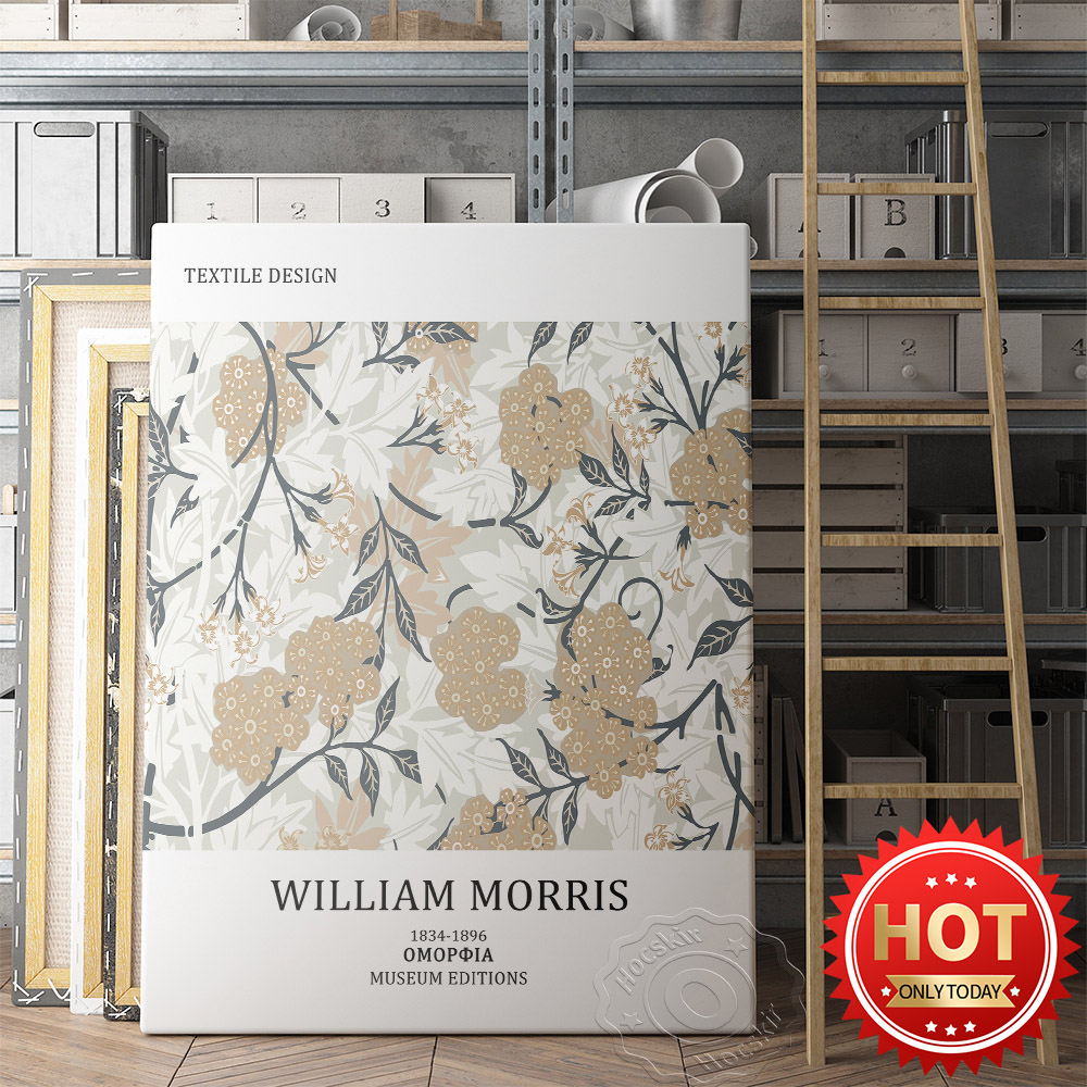 Home Textiles Room Spray - William Morris Tentoonstelling Museum Poster, Textiel