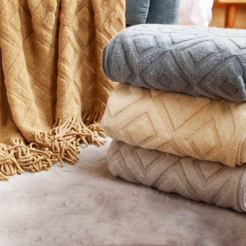 Deken Voor Bedden Nordic Gebre - Throw Blanket Chunky Knit recensie en prijs