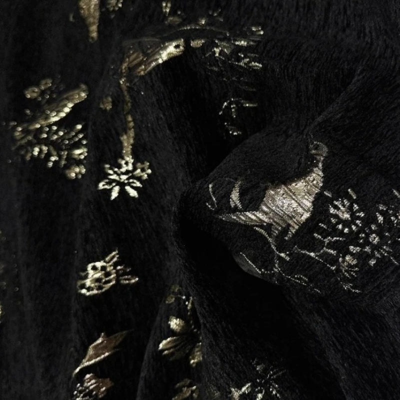 Gouddraad Chenille Jacquard Re - Home Textiles Luxury Curtains recensie en prijs
