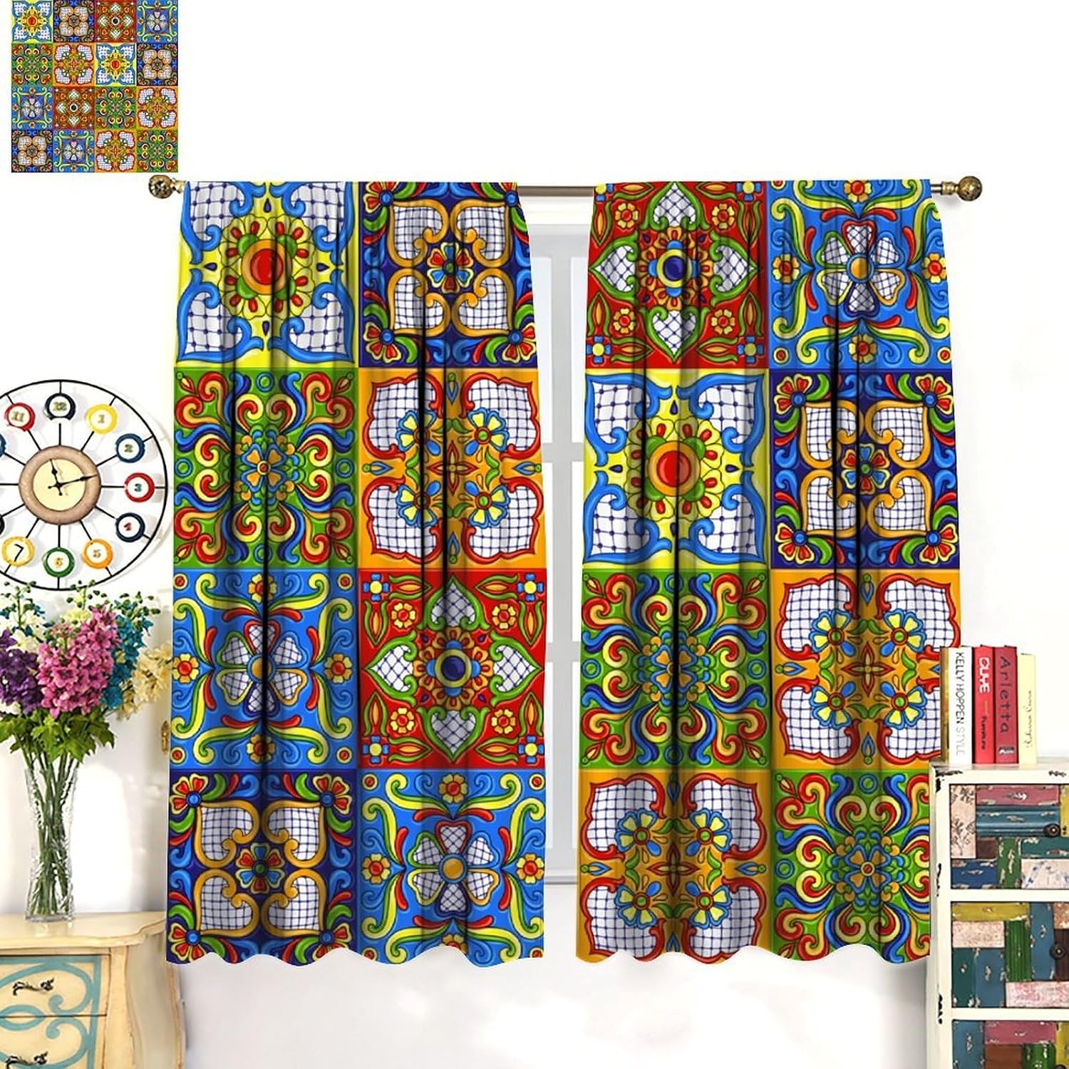 Luxe Boheemse Marokkaanse patr - Home Textiles Luxury Curtains recensie en prijs