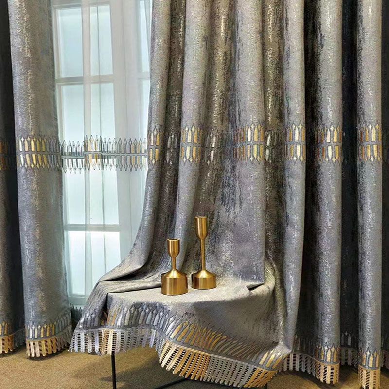 Luxe geborduurde verduisterend - Home Textiles Luxury Curtains recensie en prijs