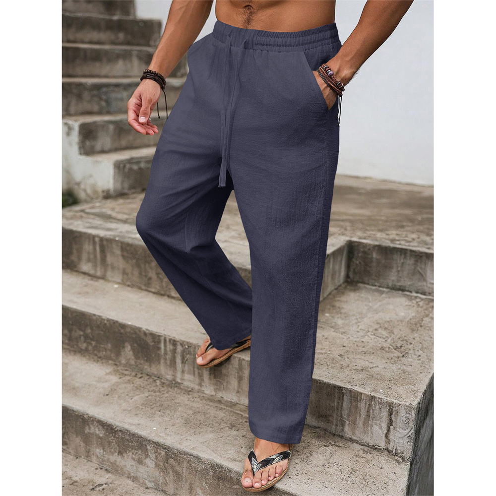 Lange broek van katoenen linne - Home Textiles Store recensie en prijs