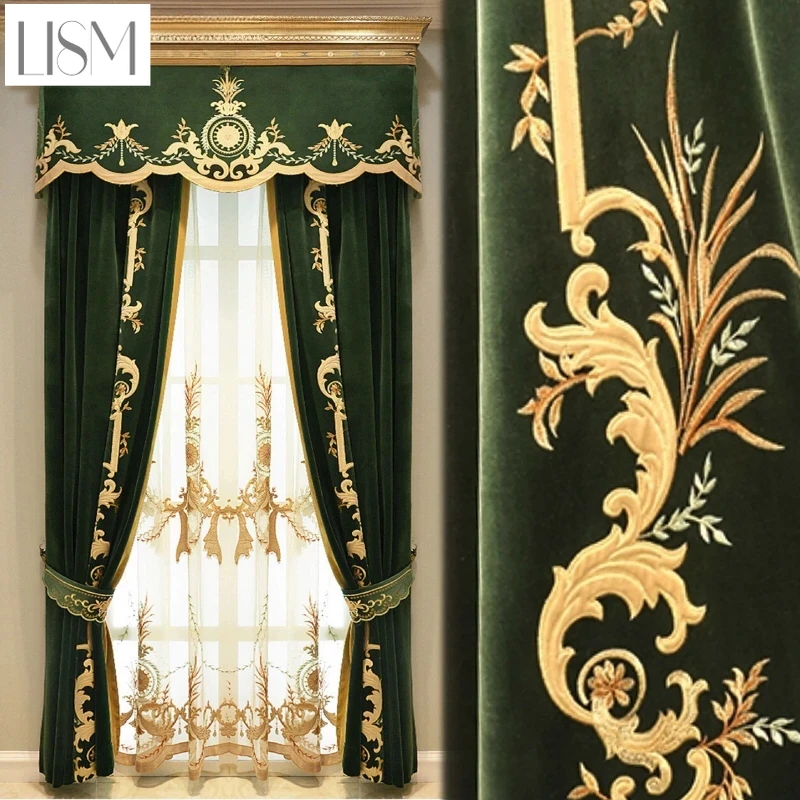 Europese luxe gordijnen voor w - Home Textiles Luxury Curtains recensie en prijs