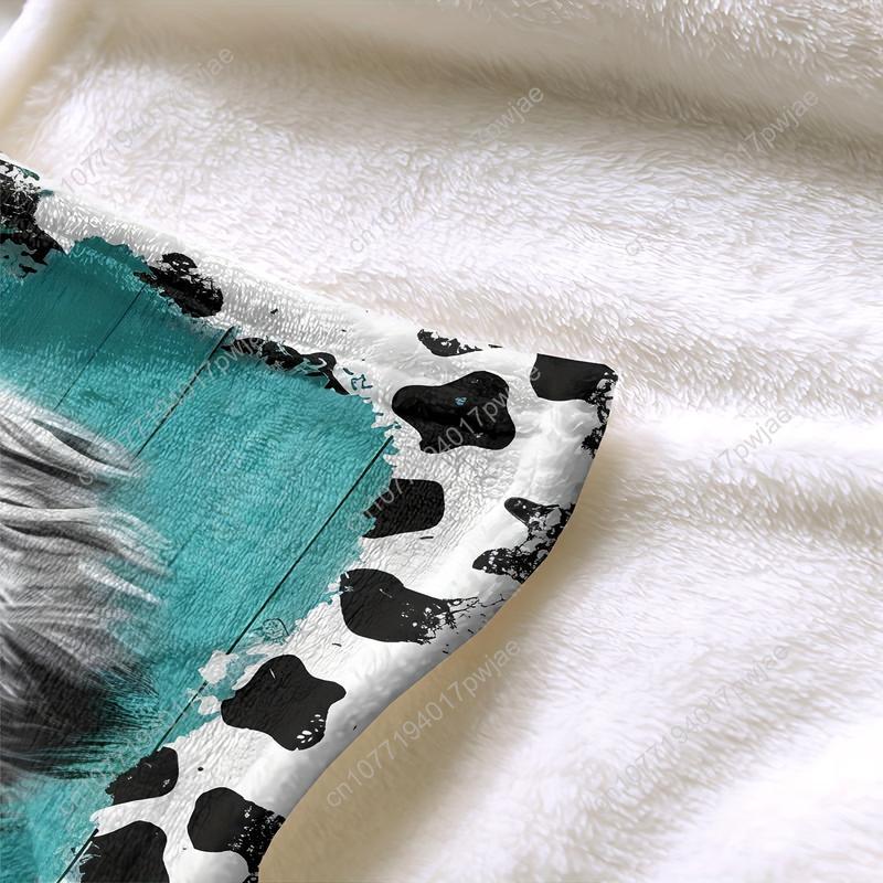 Gezellige zachte Highland Cow  - Throw Blanket Chunky Knit recensie en prijs