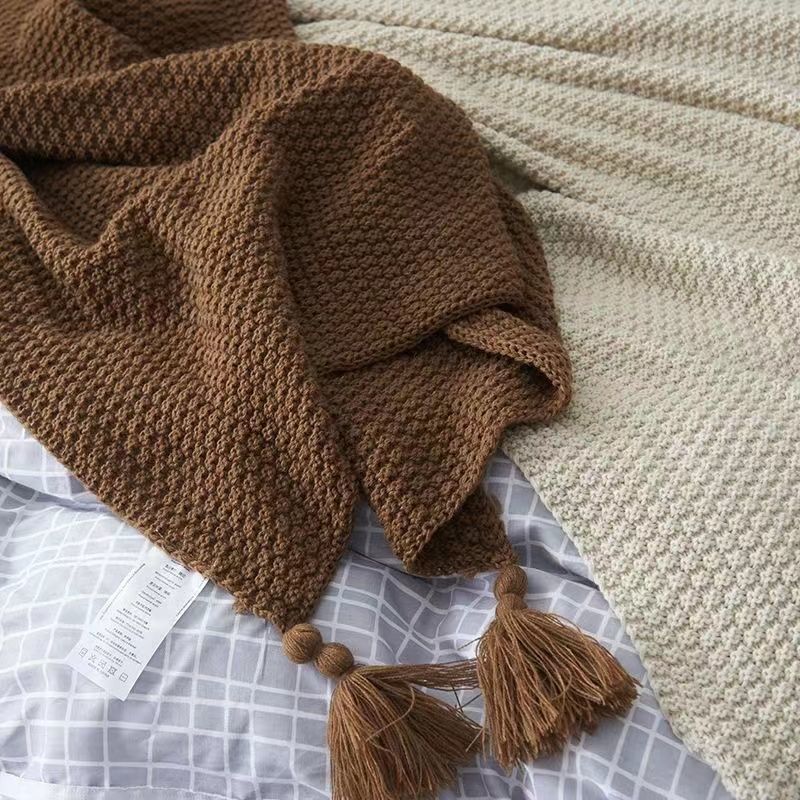 Nordic Dekens voor Bed Slaapba - Throw Blanket Chunky Knit recensie en prijs
