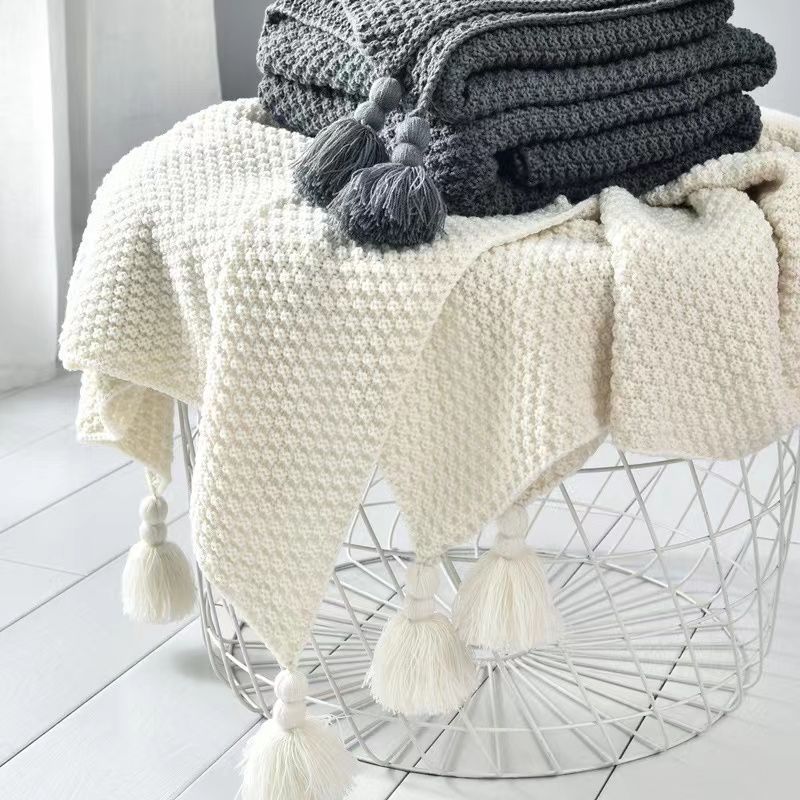 Nordic Dekens voor Bed Slaapba - Throw Blanket Chunky Knit recensie en prijs