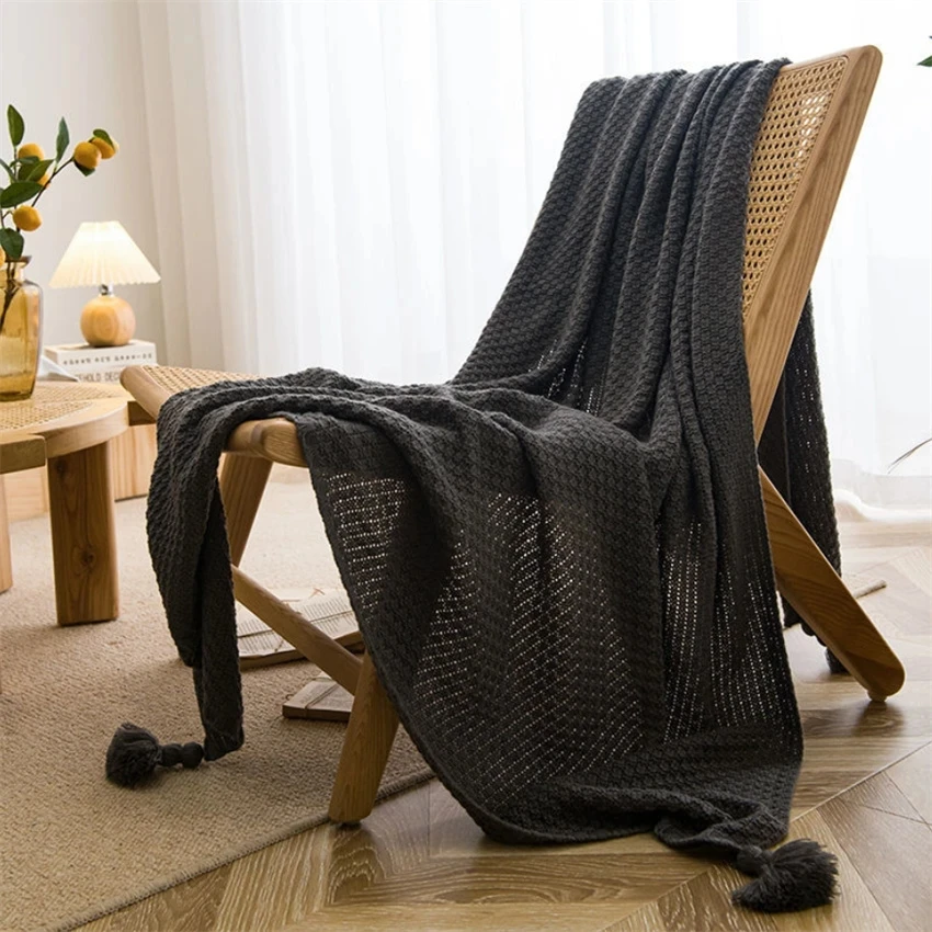 Nordic Dekens voor Bed Slaapba - Throw Blanket Chunky Knit recensie en prijs