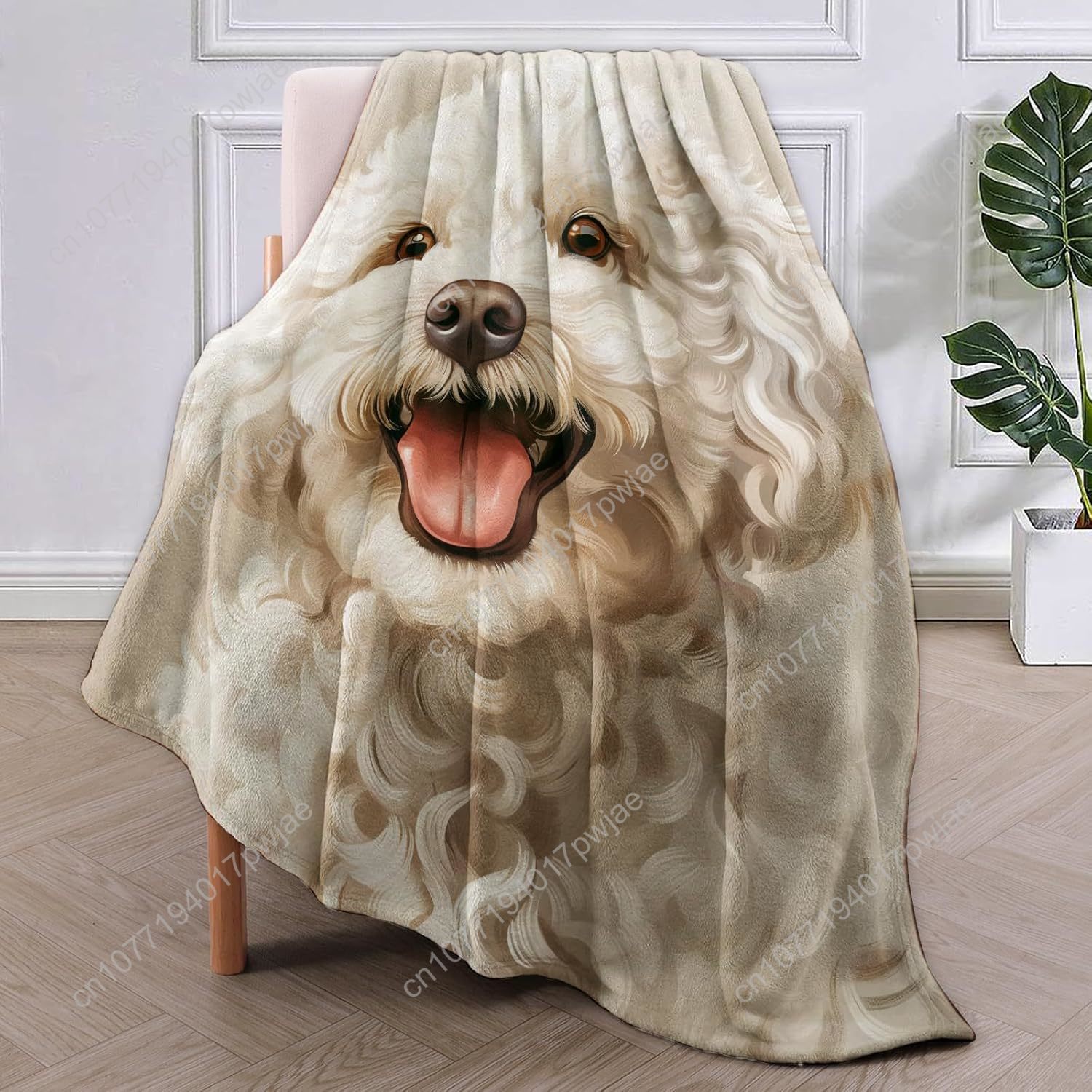Vrolijke poedelportretdeken Re - Home Textiles Blanket recensie en prijs