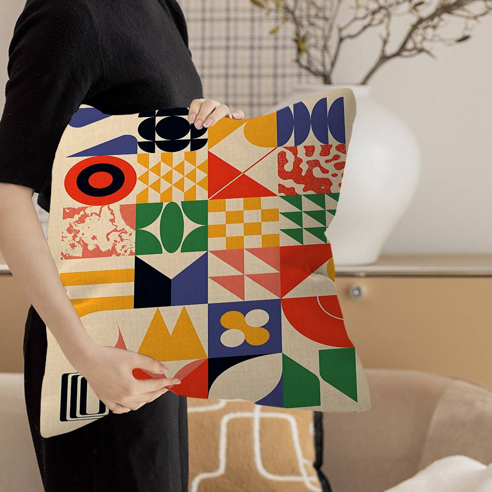 Abstract Bauhaus Tentoonstelli - Home Textiles Exhibition recensie en prijs