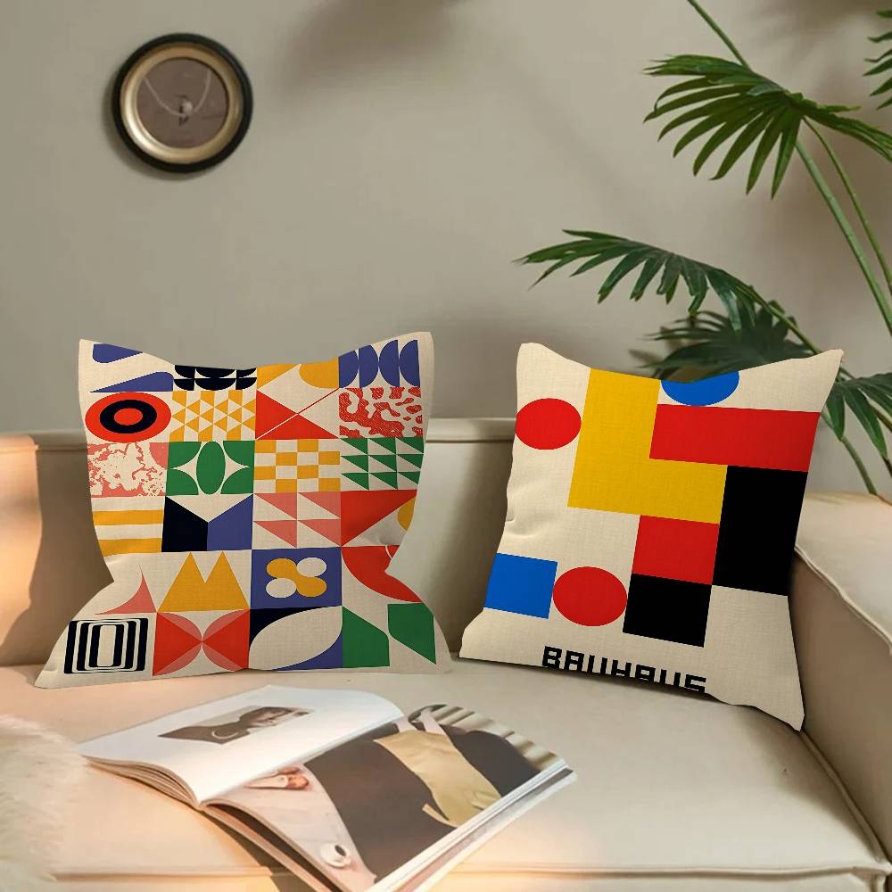 Abstract Bauhaus Tentoonstelli - Home Textiles Exhibition recensie en prijs