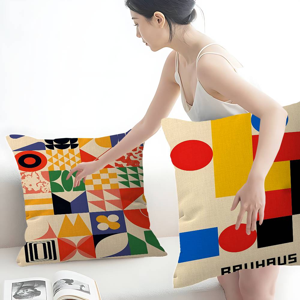 Abstract Bauhaus Tentoonstelli - Home Textiles Exhibition recensie en prijs