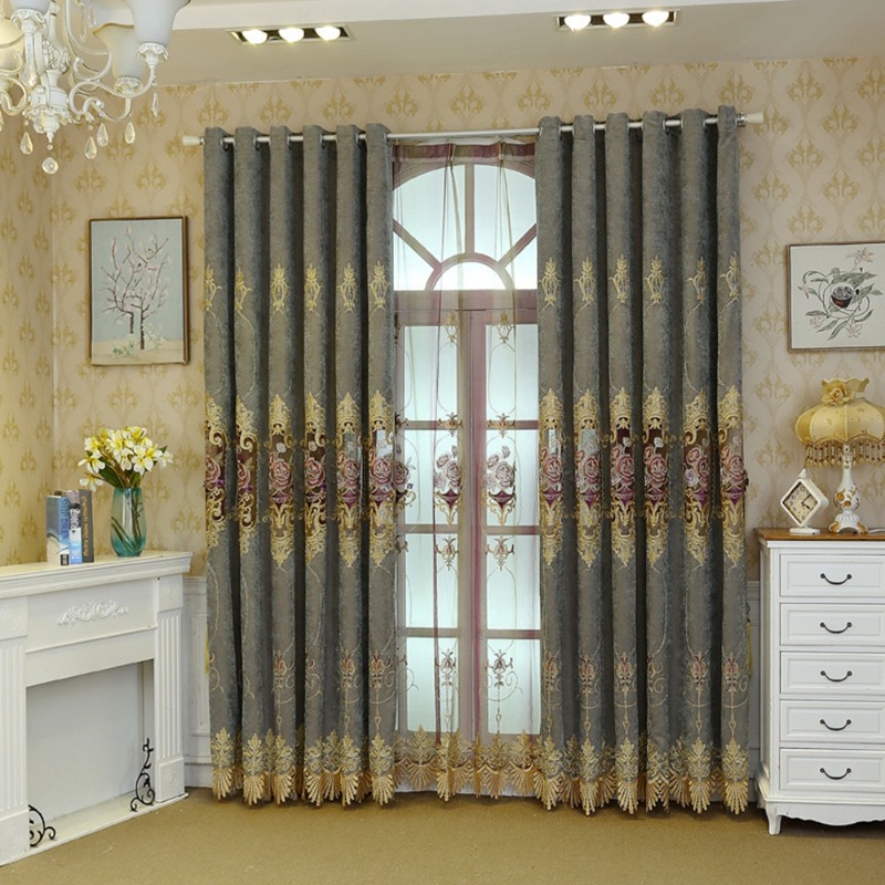 Gordijnstoffen Beige Kleur Hog - Home Textiles Luxury Curtains recensie en prijs